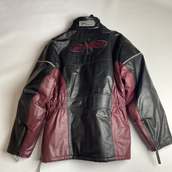 VTG SKI-DOO Racing Genuine Leather Jacket Men's Size L Made in Canada Bombardier - Picture 15 of 16